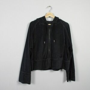 Lululemon Morning Restore Hoodie Women M L Grey Cotton Relaxed Athleisure 552